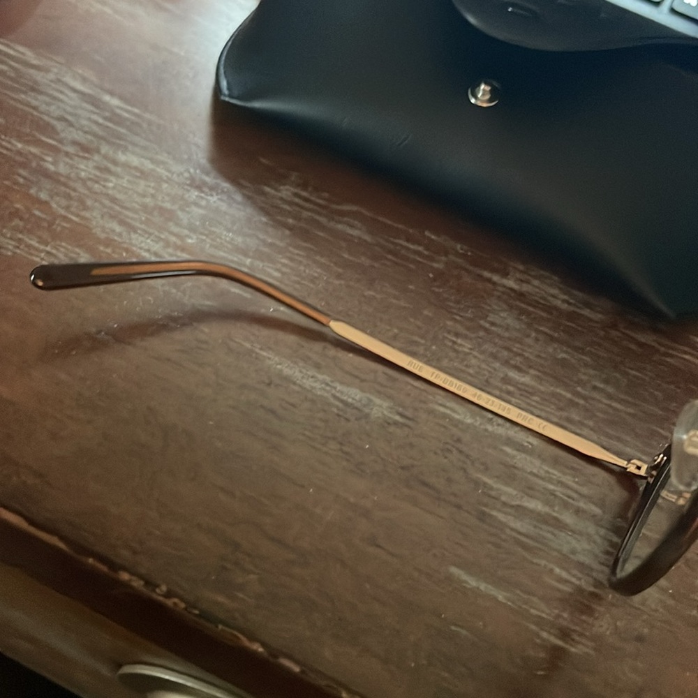 Diff Rue TP-BB169 46-23-145 brown & gold metal eyeglasses w/Black logo soft Case - Picture 9 of 16